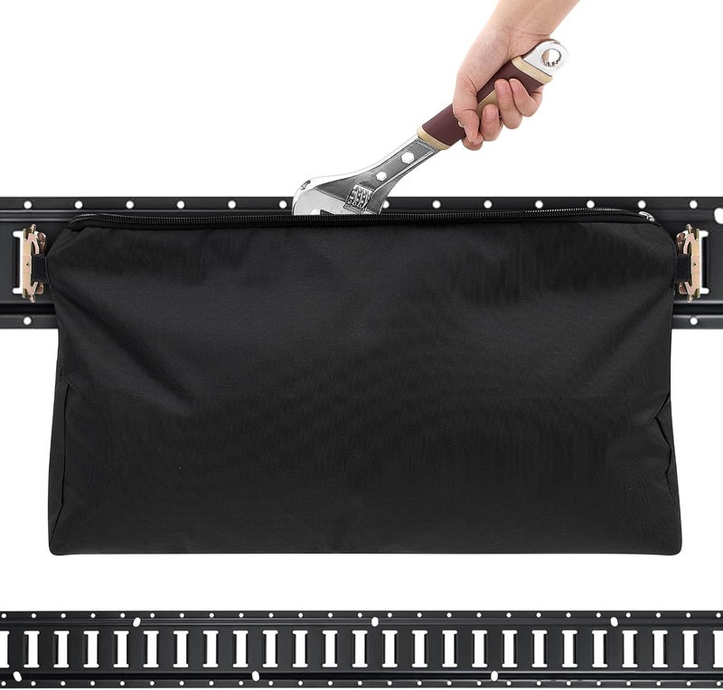 Lingvee 14 x 24 Inch E Track Storage Bag for Trailers Heavy Duty Canvas Zippered E Track Bag E Track Accessories Weight Capacity 50 lb - Image 1